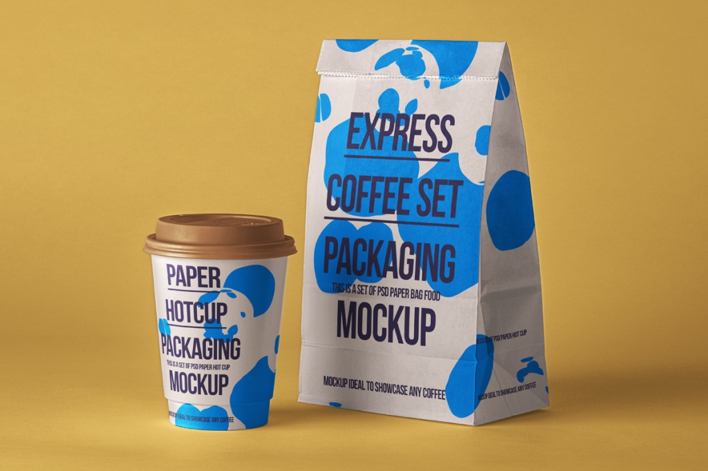 28+ Download Coffee Packaging Mockup Free PSD