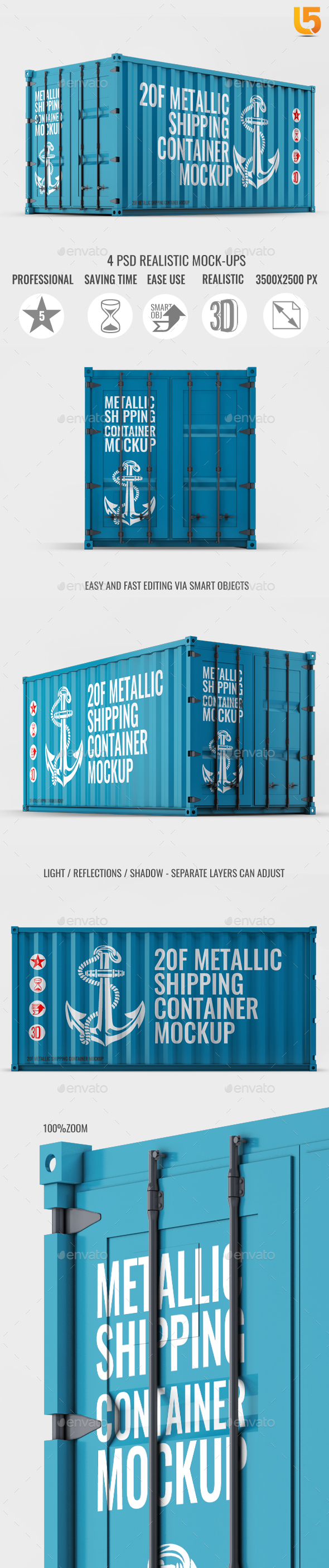 15+ Download Shipping Container Mockup Psd&nbsp;PSD