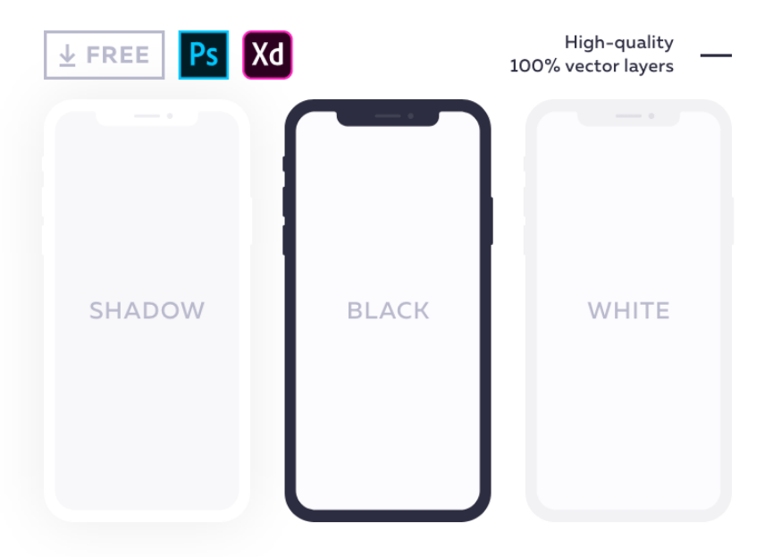 Iphone x mockup sketch file freebie. 42 Best Iphone X Iphone Xs Max Mockups For Free Download Psd Sketch Png By Trista Liu Hackernoon Com Medium