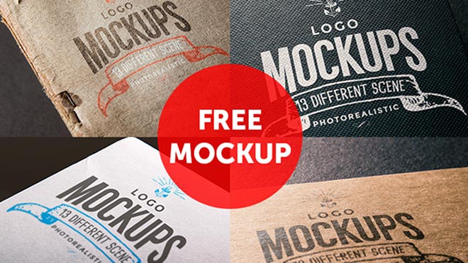 14+ Download Logo Mockup Psd Template Free&nbsp;PSD