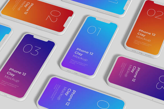 38+ Download Iphone 12 Pro Clay Mockup Free PSD