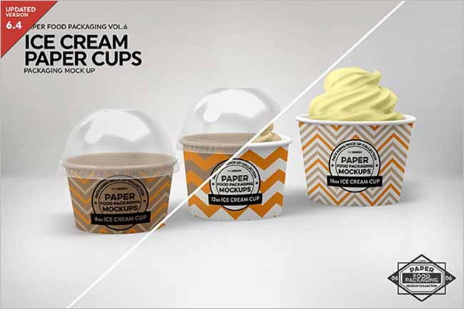 27+ Download Ice Cream Cup Mockup Free PSD
